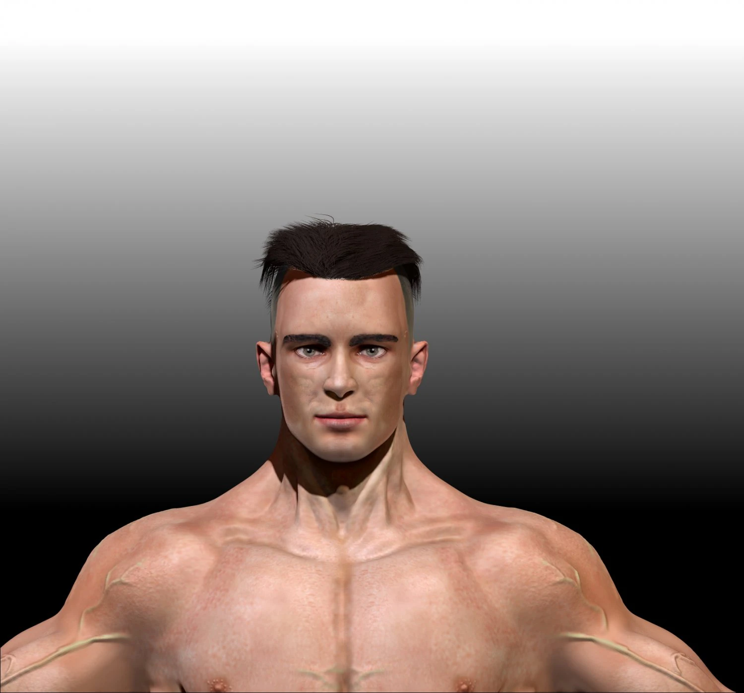 super realistic man 3D Model .c4d .max .obj .3ds .fbx .stl .blend