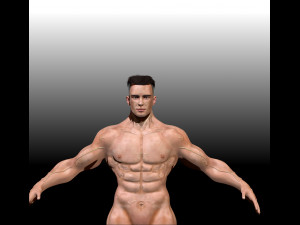 super realistic man Model 3D