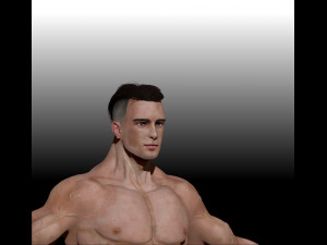 super realistic man Model 3D