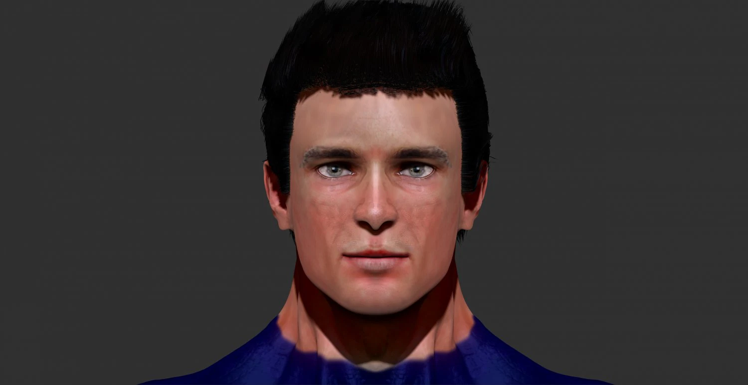 superman 3D Model .c4d .max .obj .3ds .fbx .stl .blend