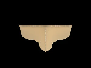carved wall shelf 3D Model