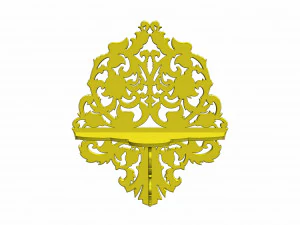 carved wall shelf 3D Model