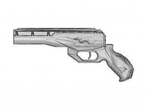Lasertag pistol 3D 打印模型