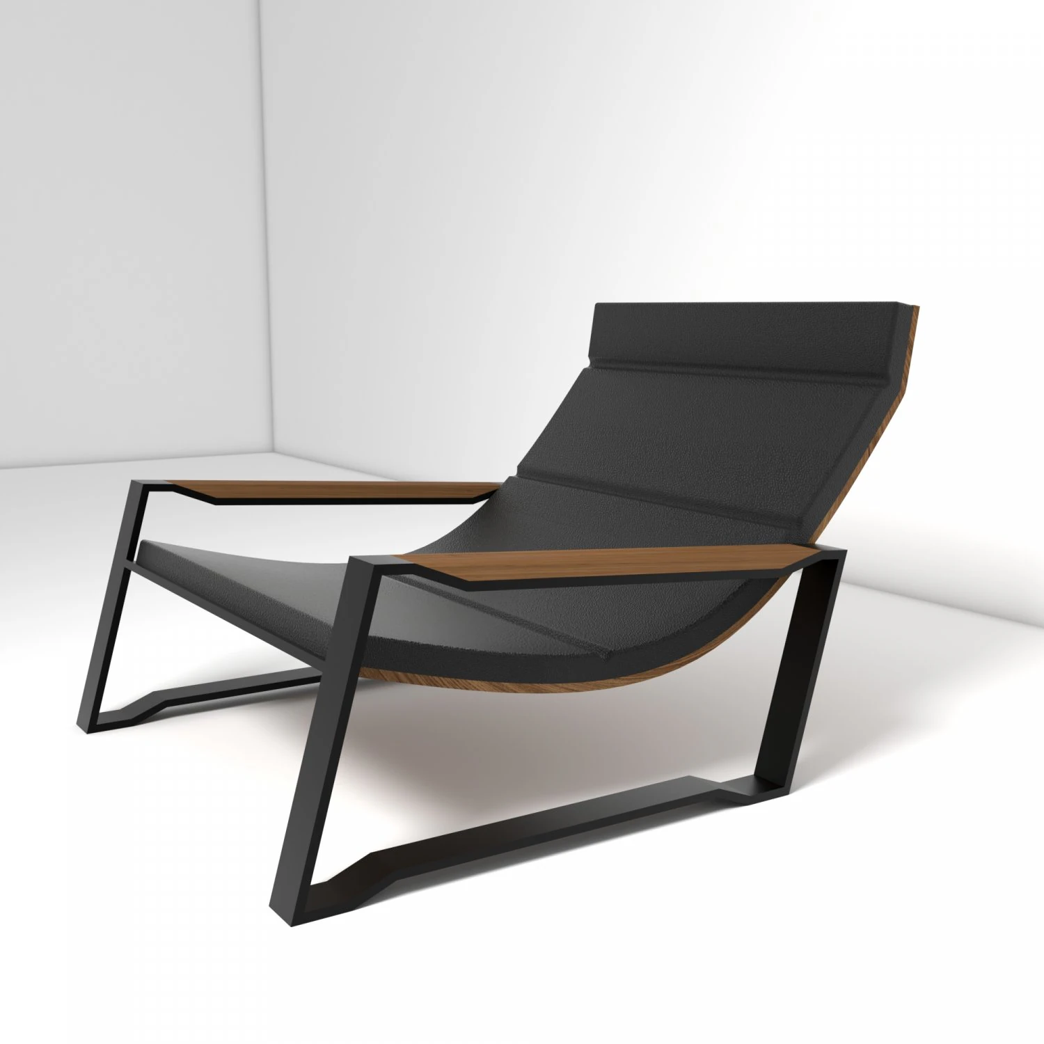 curvy armchair 3D Model .c4d .max .obj .3ds .fbx .stl .blend 