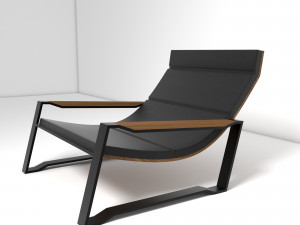 curvy armchair 3D Model