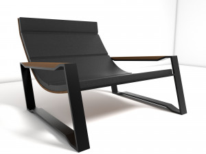 curvy armchair 3Dモデル