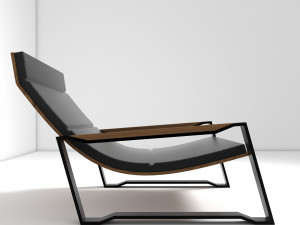 curvy armchair 3Dモデル
