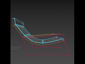 curvy armchair 3Dモデル