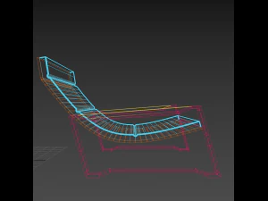 curvy armchair 3D Model