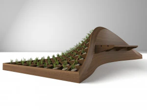 banco orgânico Modelo 3D