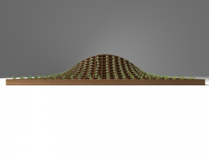 organic bench Model 3D