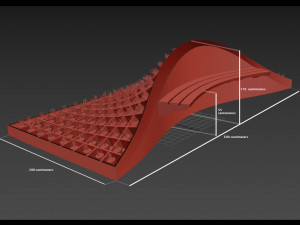organic bench Model 3D