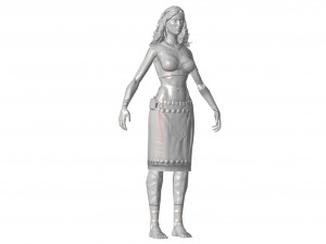 ch04 - female character 3Dモデル