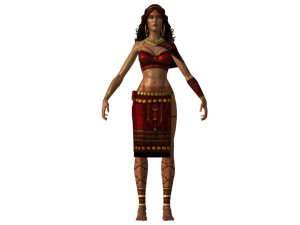 ch04 - female character 3Dモデル