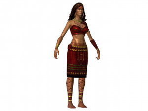ch04 - female character 3Dモデル