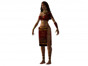 ch04 - female character 3Dモデル