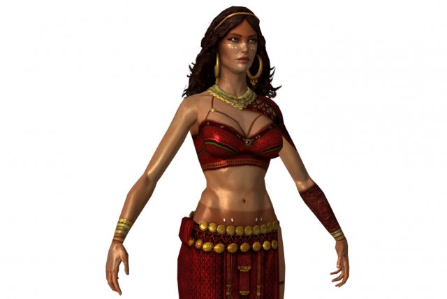 ch04 - female character 3Dモデル .c4d .max .obj .3ds .fbx .stl .blend