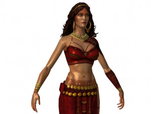 ch04 - female character Modelo 3D