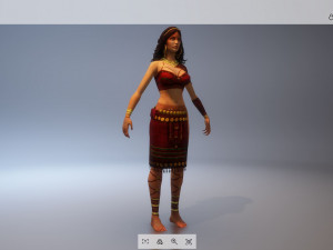 ch04 - female character 3Dモデル