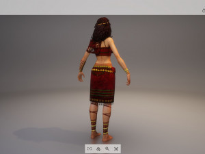 ch04 - female character 3Dモデル