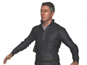 cap&iacute;tulo 11 - personagem masculino Modelo 3D