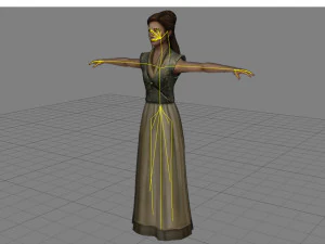 ch12 - жіночий персонаж 3D Модель