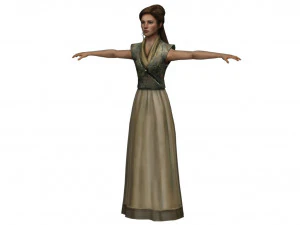 ch12 - vrouwelijk karakter 3D Model