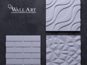 3D-Paneele-Wandkunst 3D Modell