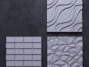 3d panels wall art 3D Model