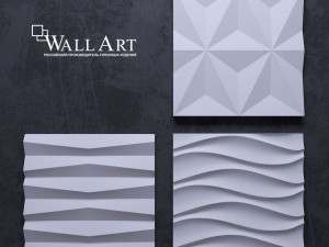 3d panels wall art Modelo 3D