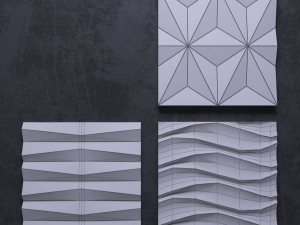 3d panels wall art 3D Model