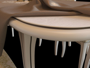 table and chairs 3D Model
