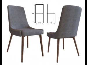 table and chairs 3D Model