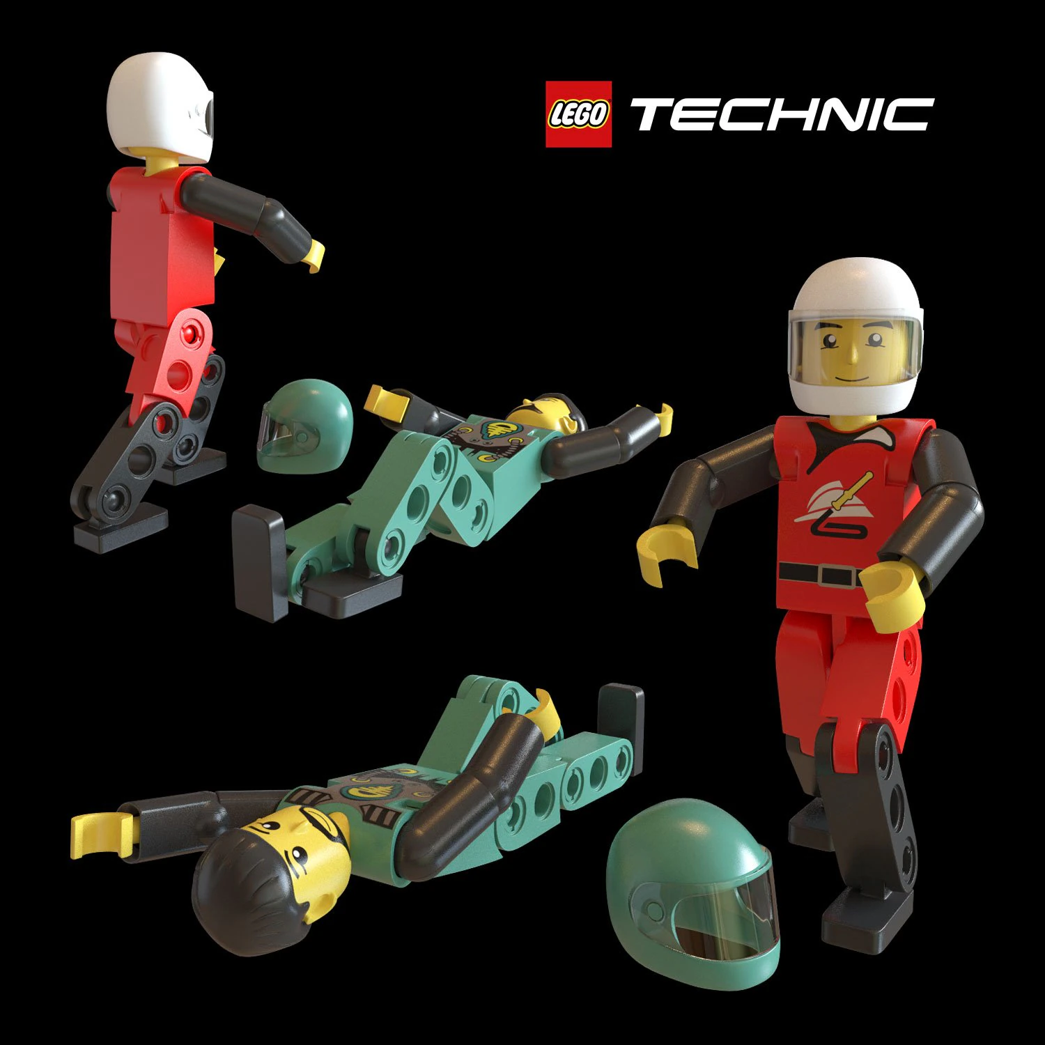 t&eacute;cnica do homem lego Modelo 3D .c4d .max .obj .3ds .fbx .stl .blend 