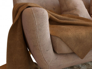 sofa copenhagen and a table corsica 3D Model