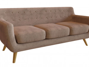 sofa copenhagen and a table corsica 3D Model