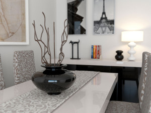 dining group elegante imodern Modelo 3D