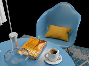 oswin montana dining group 3D 模型