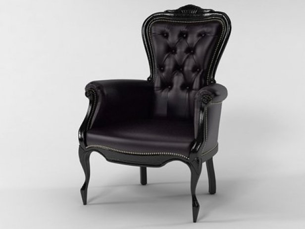smoke chair 3D Model .c4d .max .obj .3ds .fbx .stl .blend 