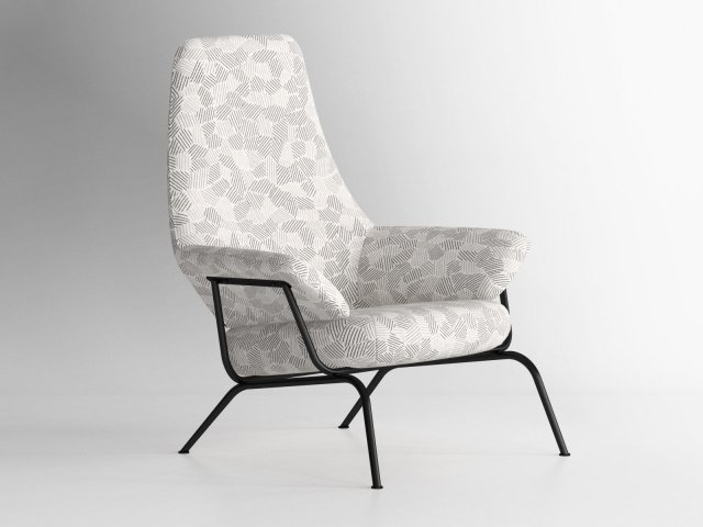 hai lounge chair 3D Model .c4d .max .obj .3ds .fbx .stl .blend 