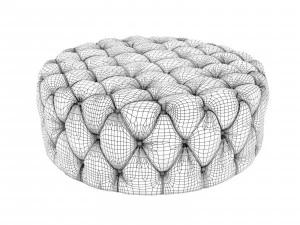 knightsbridge cocktail ottoman 3D Model