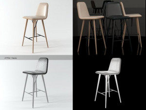 spine barstool Modelo 3D