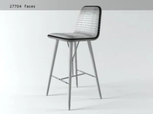 spine barstool 3D Model