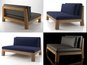 3d gijs loveseat 3D Model