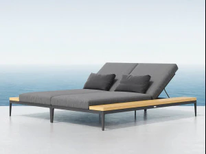 ızgara &ccedil;ift şezlong 3D Model