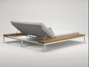 grid double lounger Modelo 3D