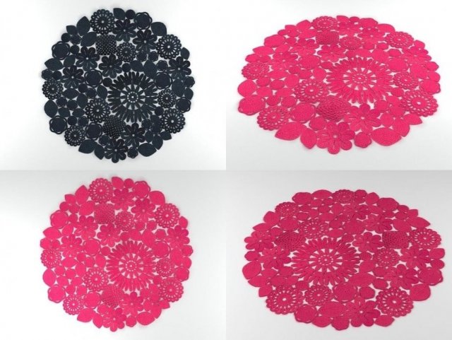crochet round 3D 模型 .c4d .max .obj .3ds .fbx .stl .blend 