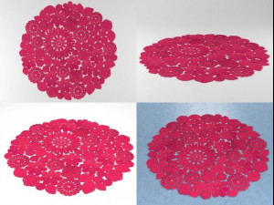 crochet round 3D 模型