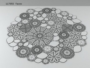 crochet round 3D 模型