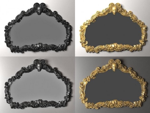 paris mirror 3D-Modell .c4d .max .obj .3ds .fbx .stl .blend 